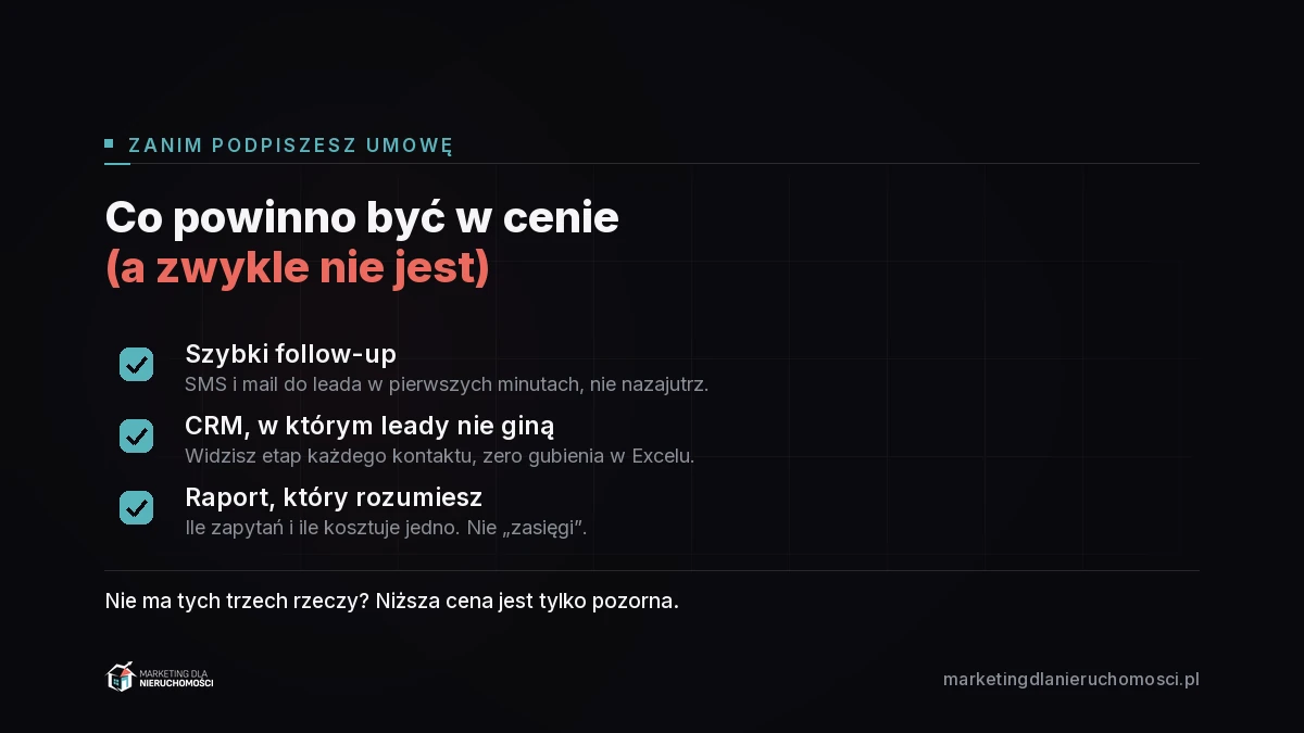 Checklista co powinno być w cenie marketingu biura nieruchomości