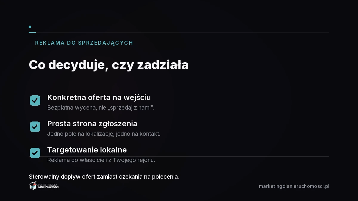 Co decyduje, czy reklama do sprzedających zadziała