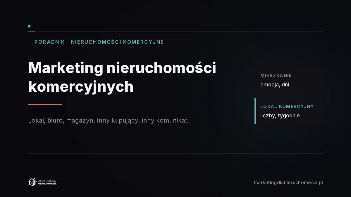 Marketing nieruchomości komercyjnych: lokal, biuro, magazyn